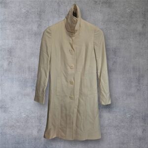 Ralph Lauren Black Label Funnel Neck Wool Coat – Made in USA – Waterproof – Sz 4